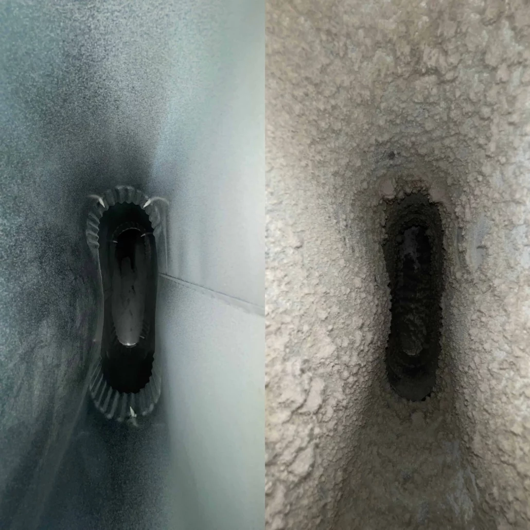 air duct cleaning Before and After 01152024
