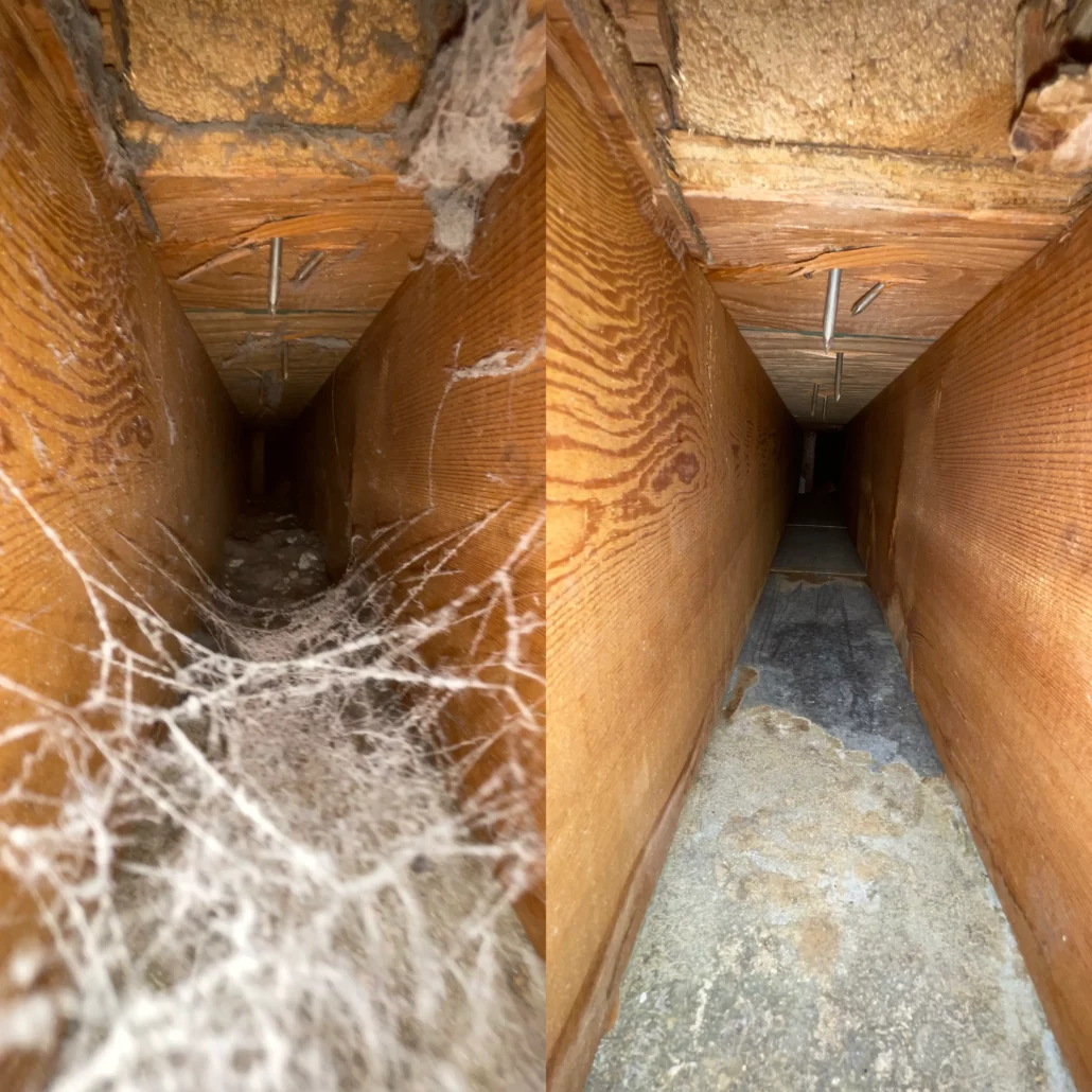 air duct cleaning Before and After 01152024 554